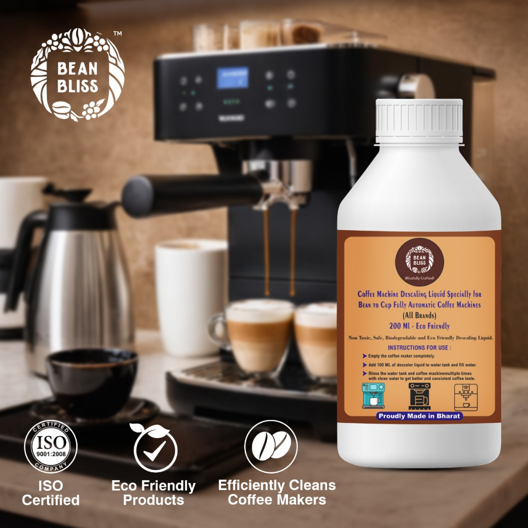 Bean Bliss Eco-Friendly Descaling Liquid for Bean and Cup Coffee Machines | 200ml | Powerful Descaling Solution for All Machines | Prevents Malfunctions | Ensures Peak Performance - Image 4