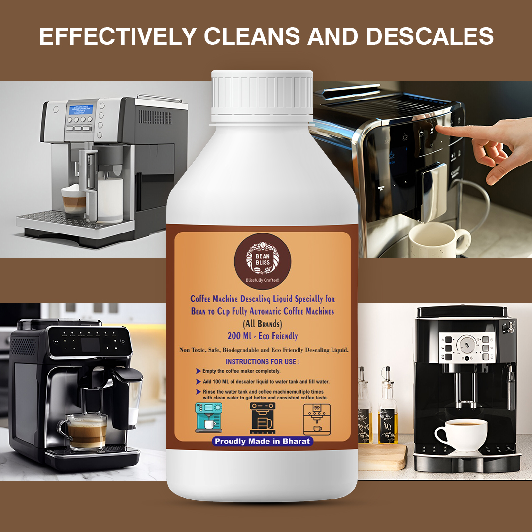Bean Bliss Eco-Friendly Descaling Liquid for Bean and Cup Coffee Machines | 200ml | Powerful Descaling Solution for All Machines | Prevents Malfunctions | Ensures Peak Performance - Image 3